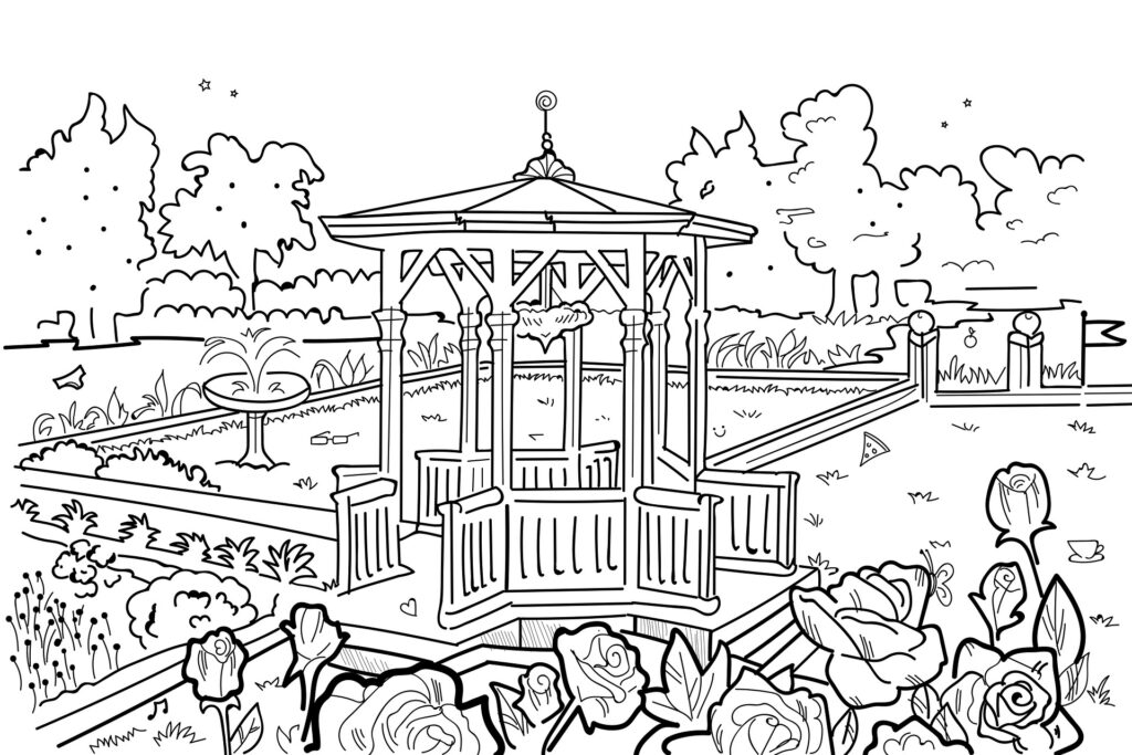 altanka w ogrodzie