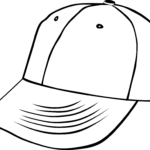kolorowanka czapka baseballowa