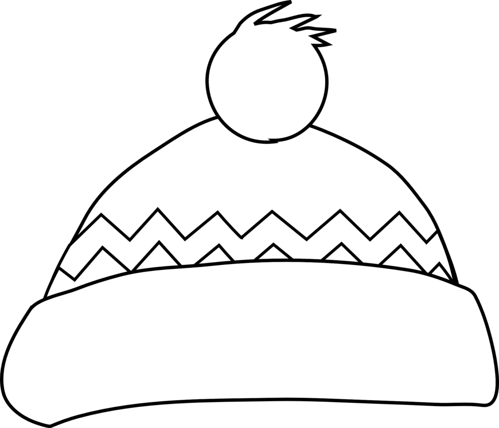 kolorowanka czapka z wełny