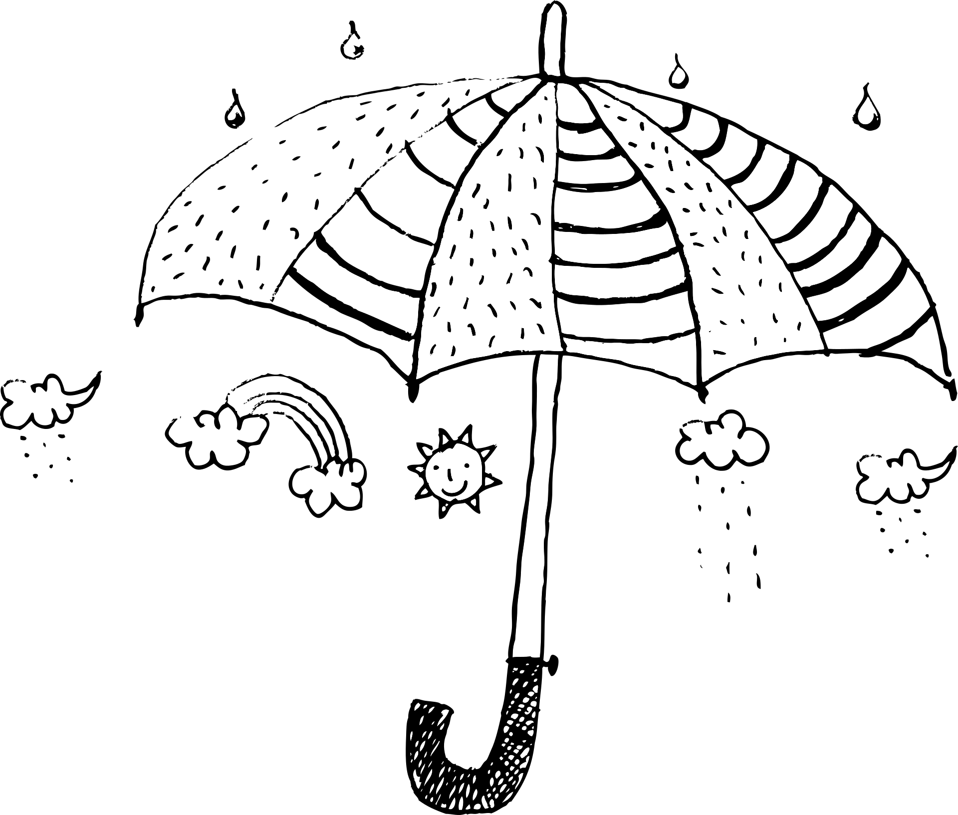 tęczowa parasolka