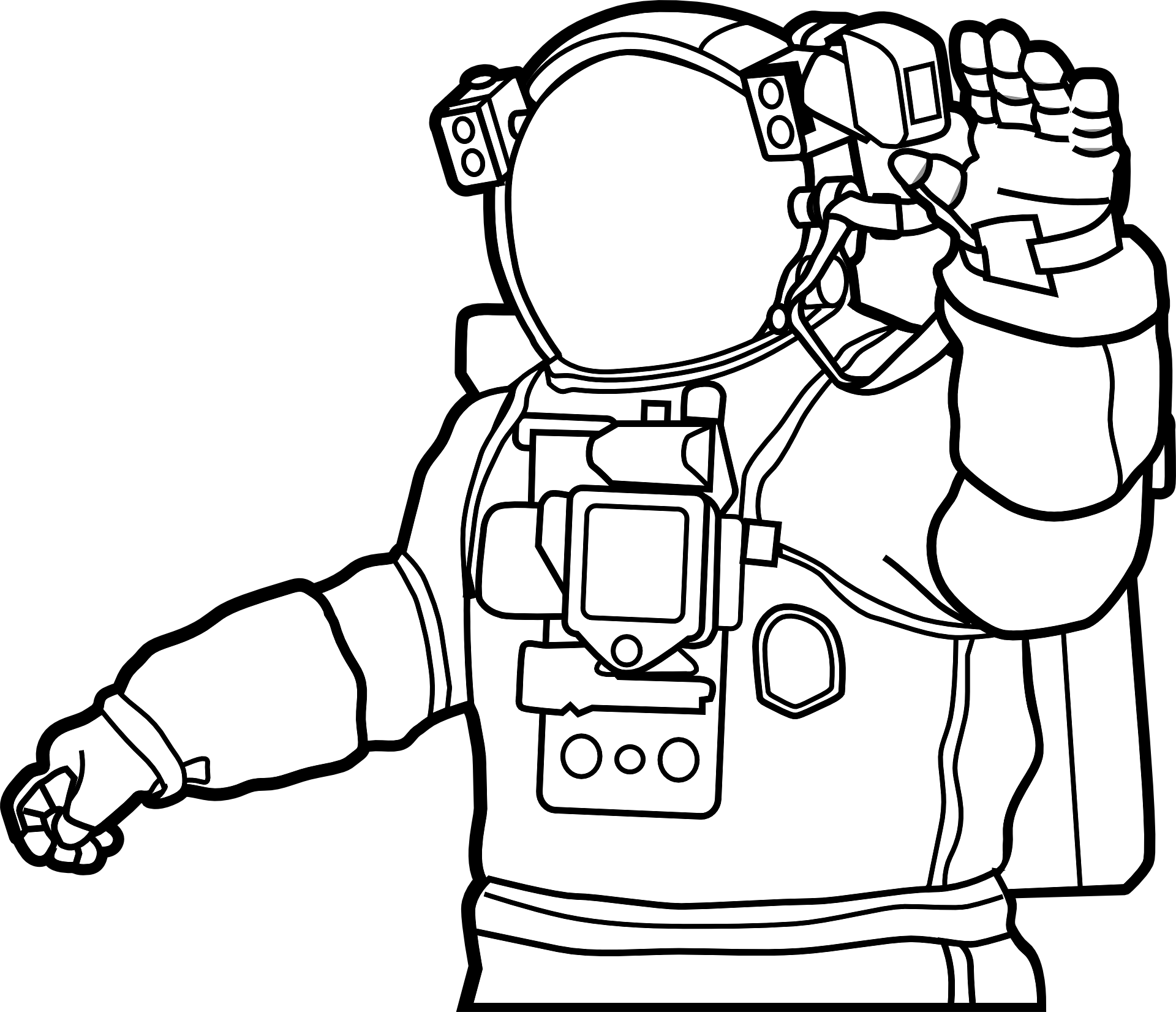 astronauta kolorowanka